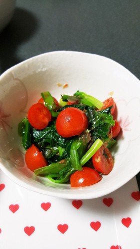 ほうれん草とトマトのさっぱり和え